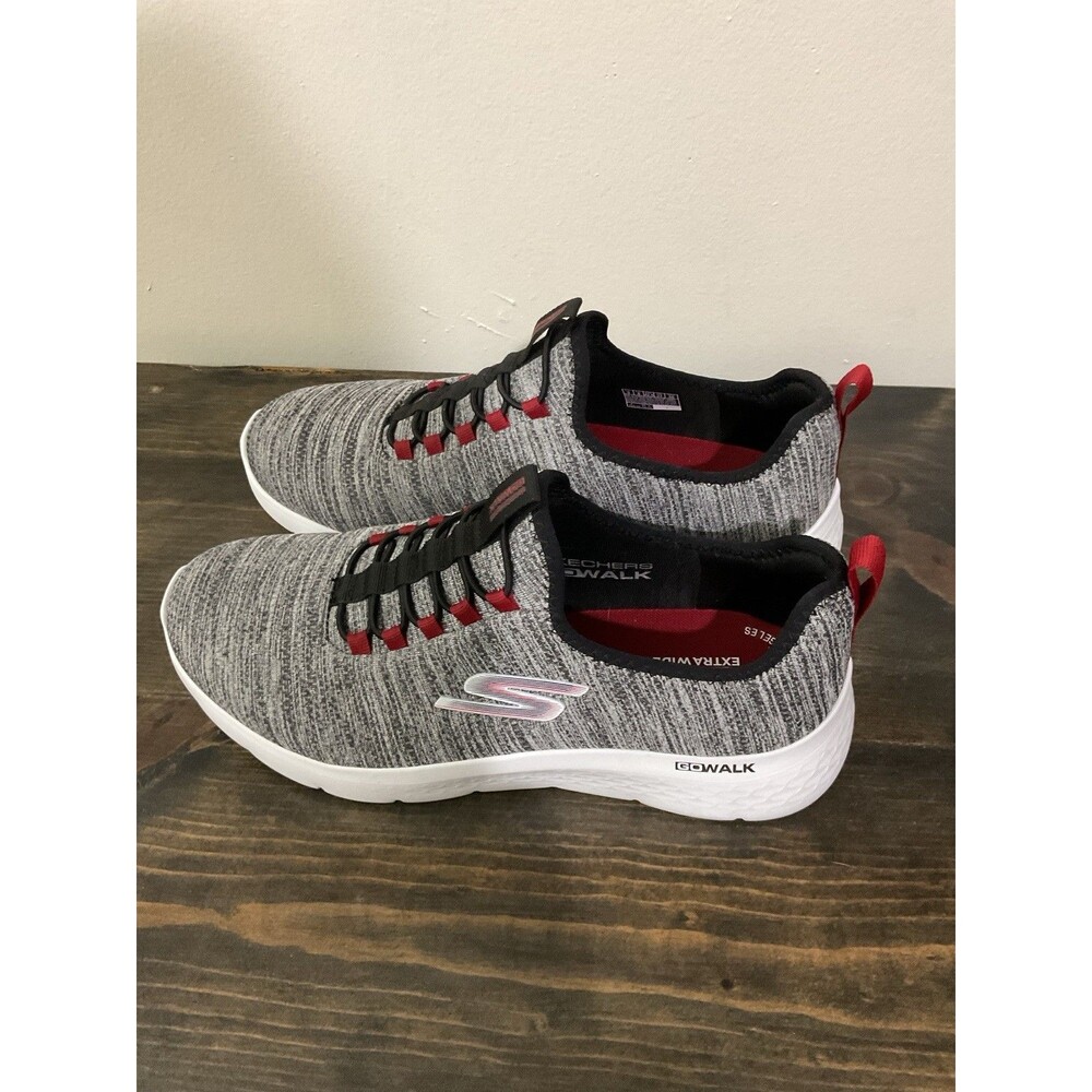 Skechers Men's Elite Flex Slip-On Athletic Sneakers - Gray/Red